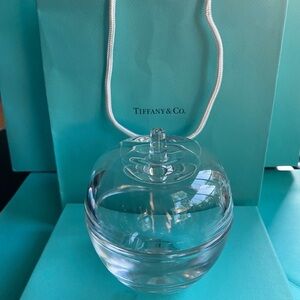 Tiffany & Co. Clear Crystal Apple. New, Authentic. Includes: box, ribbon & bag.